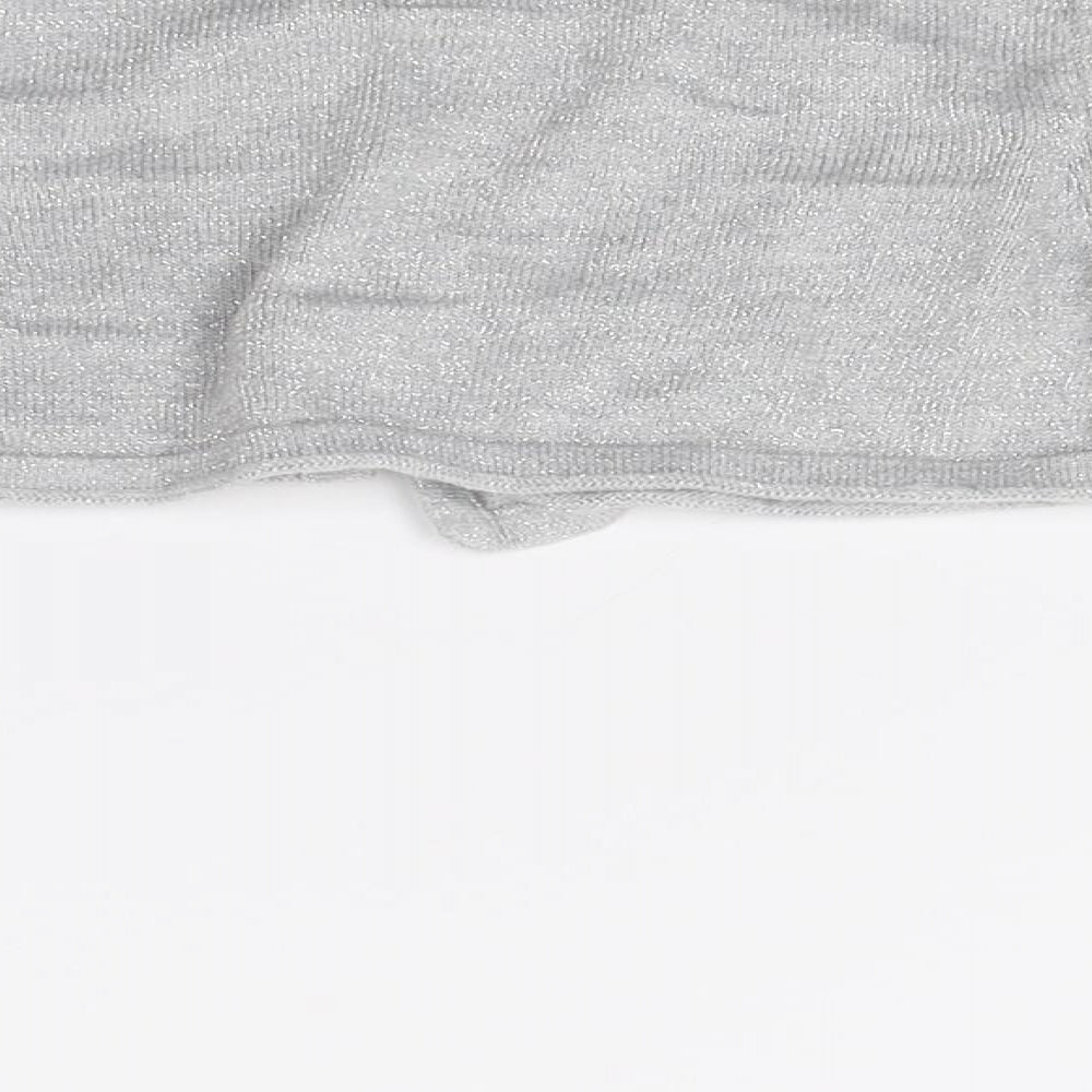 H&M Girls Grey   Cardigan Jumper Size 5-6 Years  - Croped