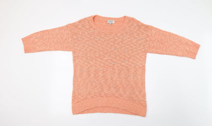Womens UK Size 12 NEXT Orange Pullover Jumper