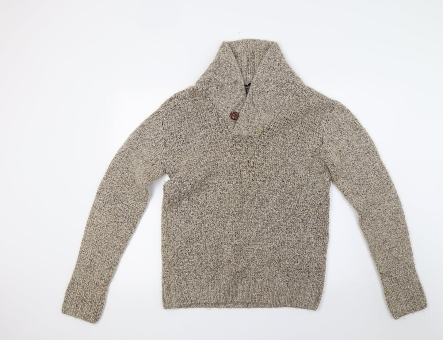 Ceader wood state Mens Beige  Knit Pullover Jumper Size M