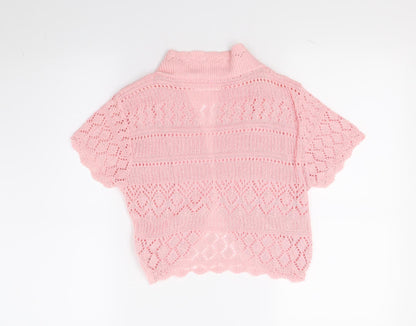 Figaro Girls Pink   Wrap Jumper Size M