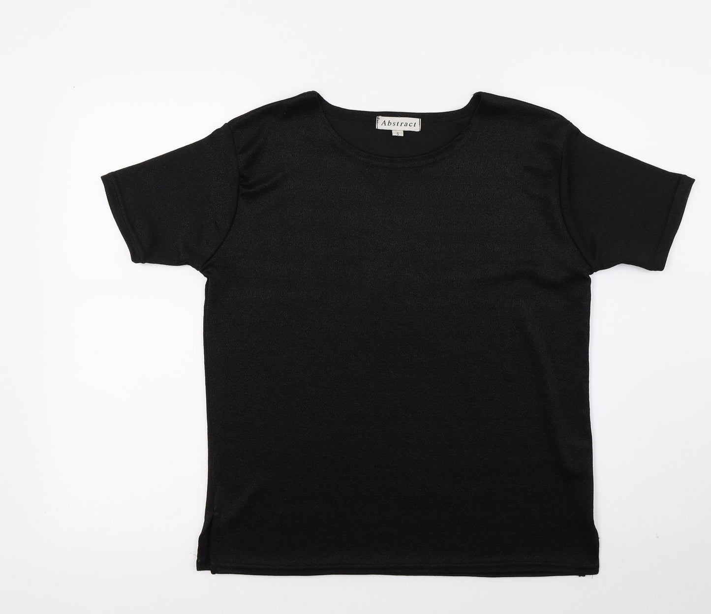 Abstacrt Womens Black   Basic T-Shirt Size S