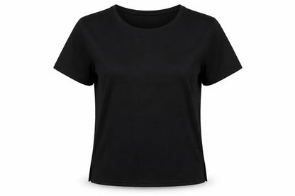 Abstacrt Womens Black   Basic T-Shirt Size S