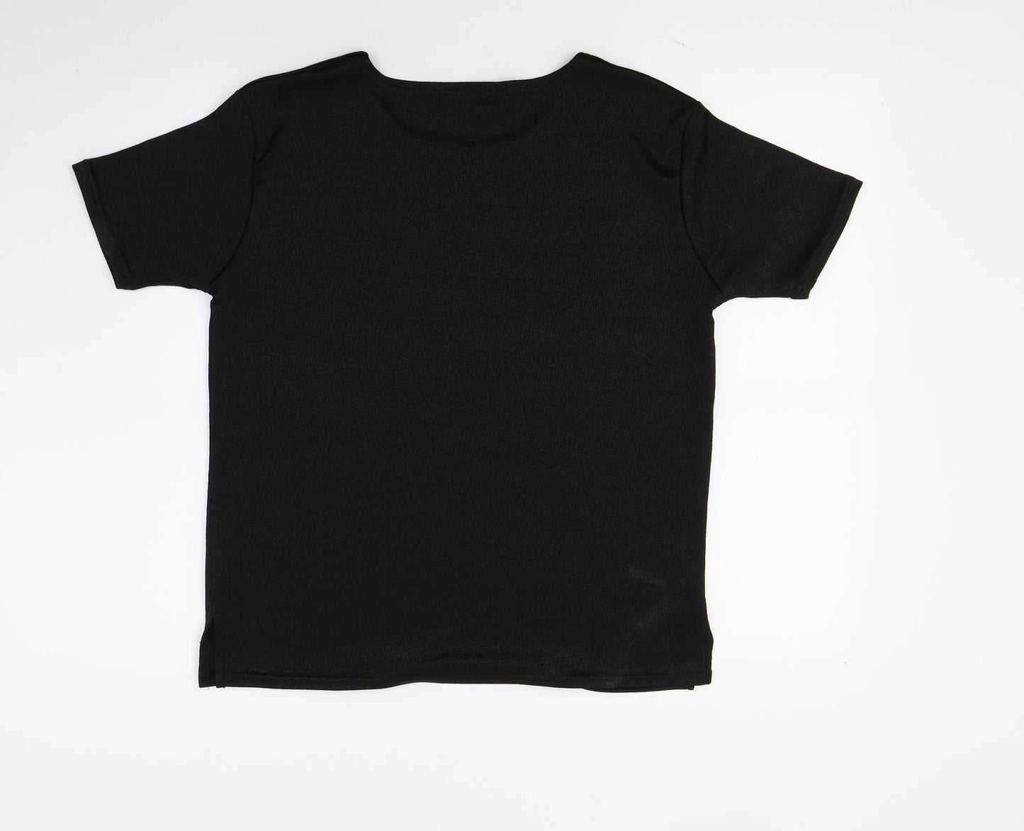 Abstacrt Womens Black   Basic T-Shirt Size S