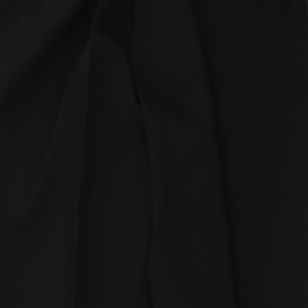 Womens UK Size 12 Preworn Regular Fit Capri Black Trousers