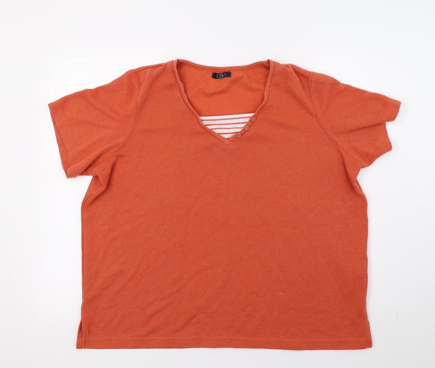 Womens UK Size L BM Orange Pullover Jumper