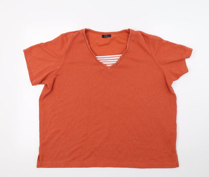 Womens UK Size L BM Orange Pullover Jumper