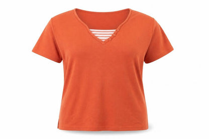 Bonmarché Womens Orange Knit Pullover Jumper Size L