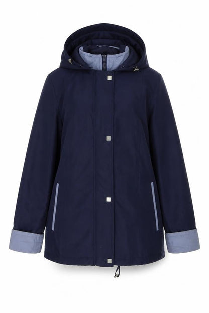 EDITIONS Womens Blue   Overcoat Coat Size 12
