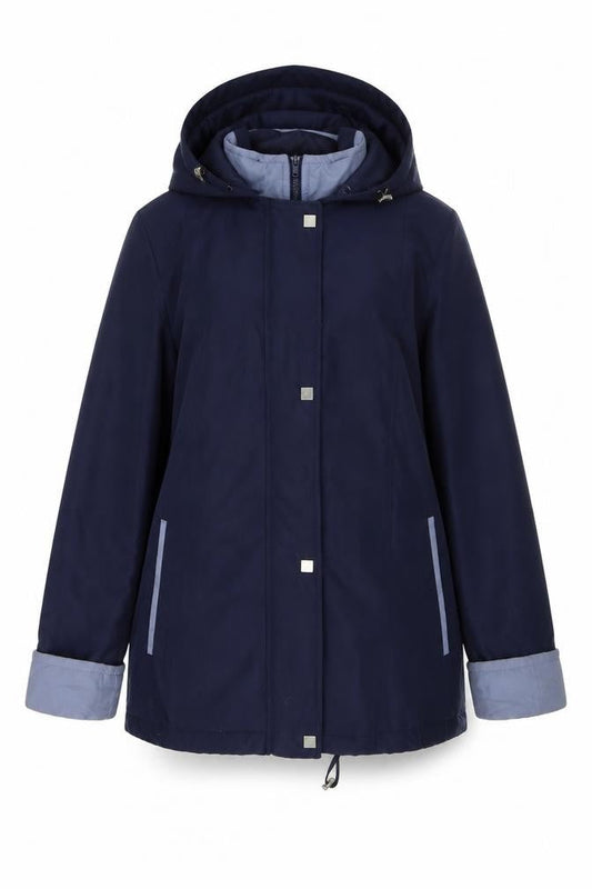 EDITIONS Womens Blue   Overcoat Coat Size 12