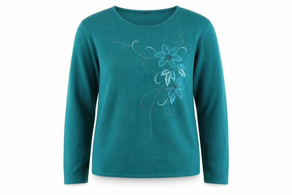 Womens UK Size M Lauren taylor Green Pullover Jumper