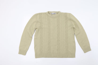 Womens UK Size M Pure & Natural Beige Pullover Jumper