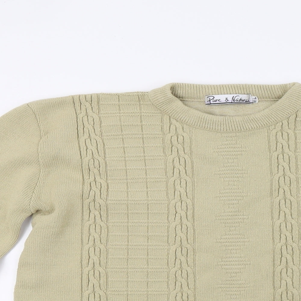 Womens UK Size M Pure & Natural Beige Pullover Jumper