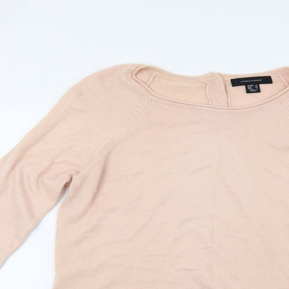 Womens UK Size 12 Atmosphere Beige Pullover Jumper