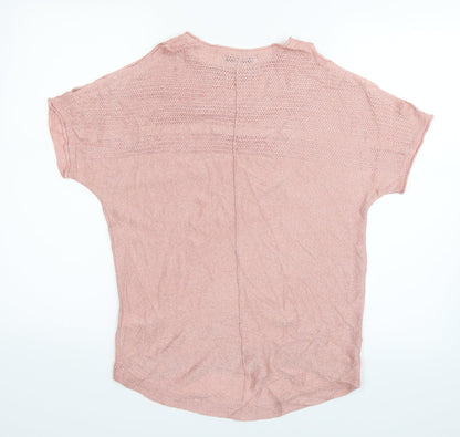 Womens UK Size XS NEXT Pink Basic T-Shirt