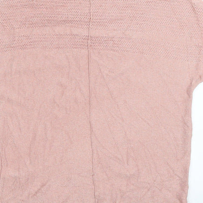 Womens UK Size XS NEXT Pink Basic T-Shirt