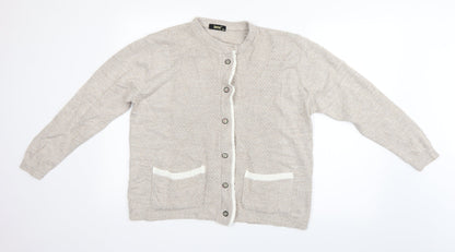 journey Womens Beige   Cardigan Jumper Size M