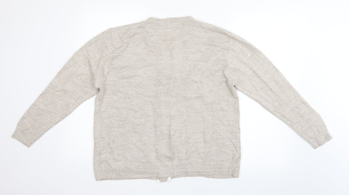 journey Womens Beige   Cardigan Jumper Size M
