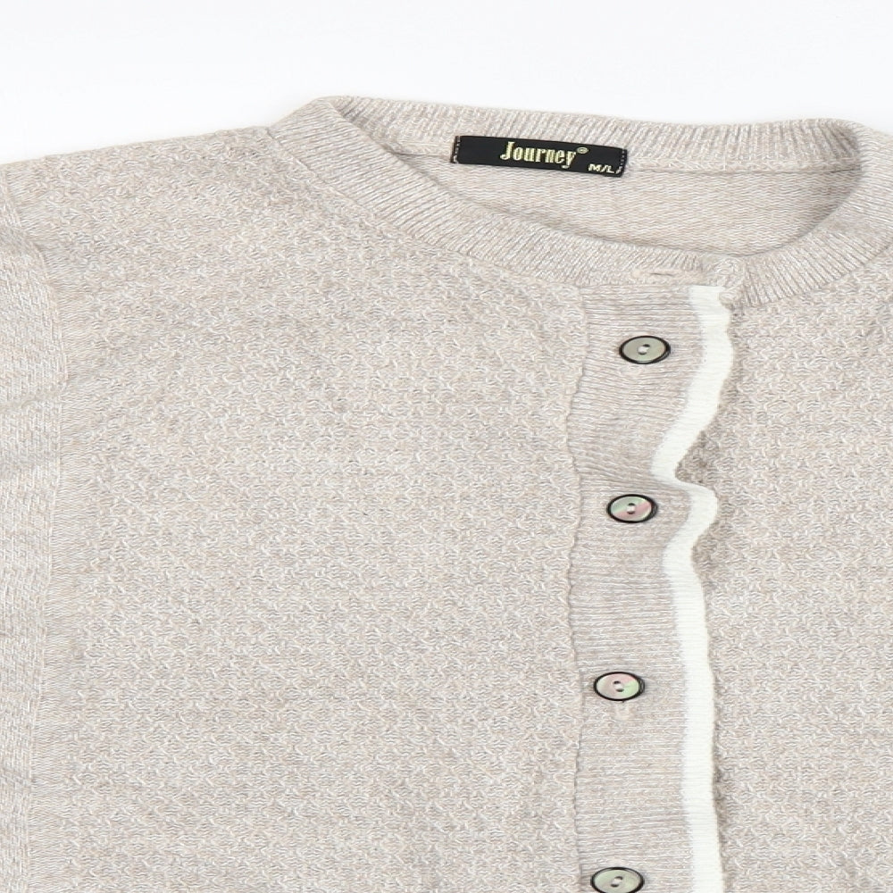 journey Womens Beige   Cardigan Jumper Size M