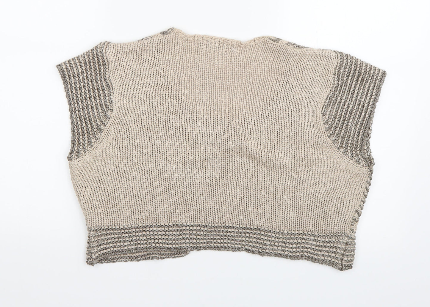 Womens UK Size 14 Per Una Beige Cardigan Jumper
