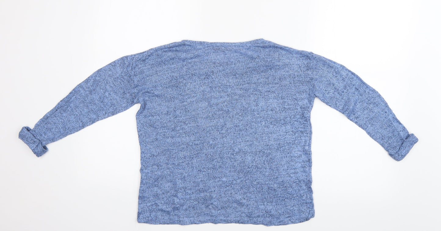H&M Girls Blue   Basic Blouse Size 8-9 Years