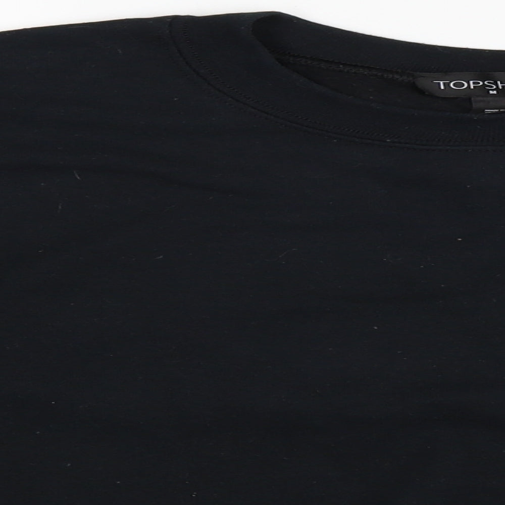 Womens UK Size M Topshop Black Pullover Jumper