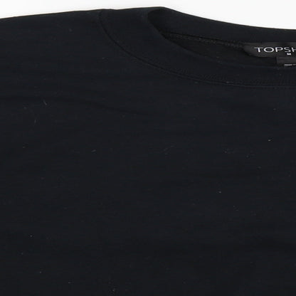 Womens UK Size M Topshop Black Pullover Jumper