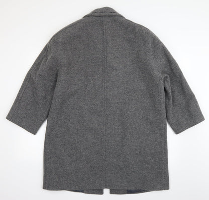 David Barry Womens Grey   Pea Coat Coat Size 14