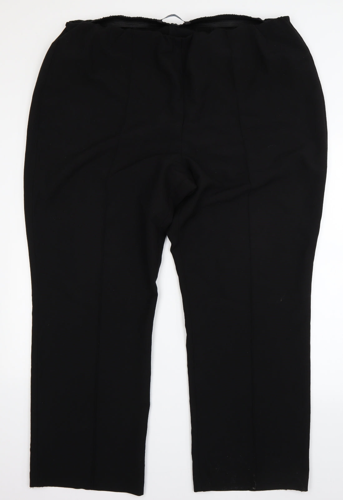 Mens UK Size 22 Bonmarché Regular Fit  Black Trousers