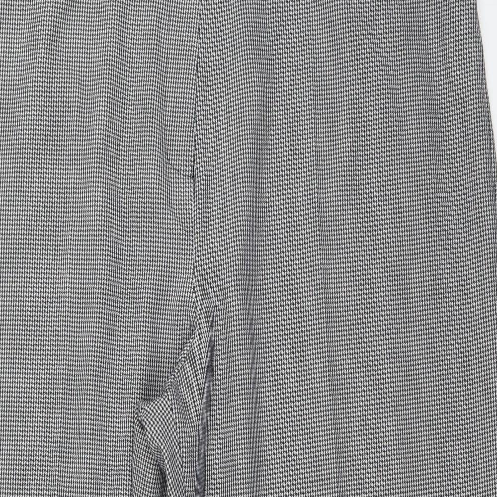 Classics Womens White Houndstooth  Sweatpants Trousers Size 20 L26 in