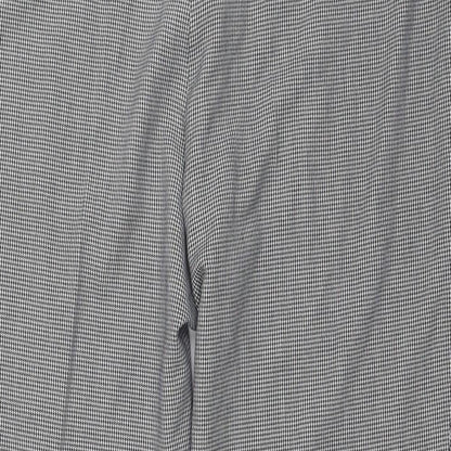 Classics Womens White Houndstooth  Sweatpants Trousers Size 20 L26 in