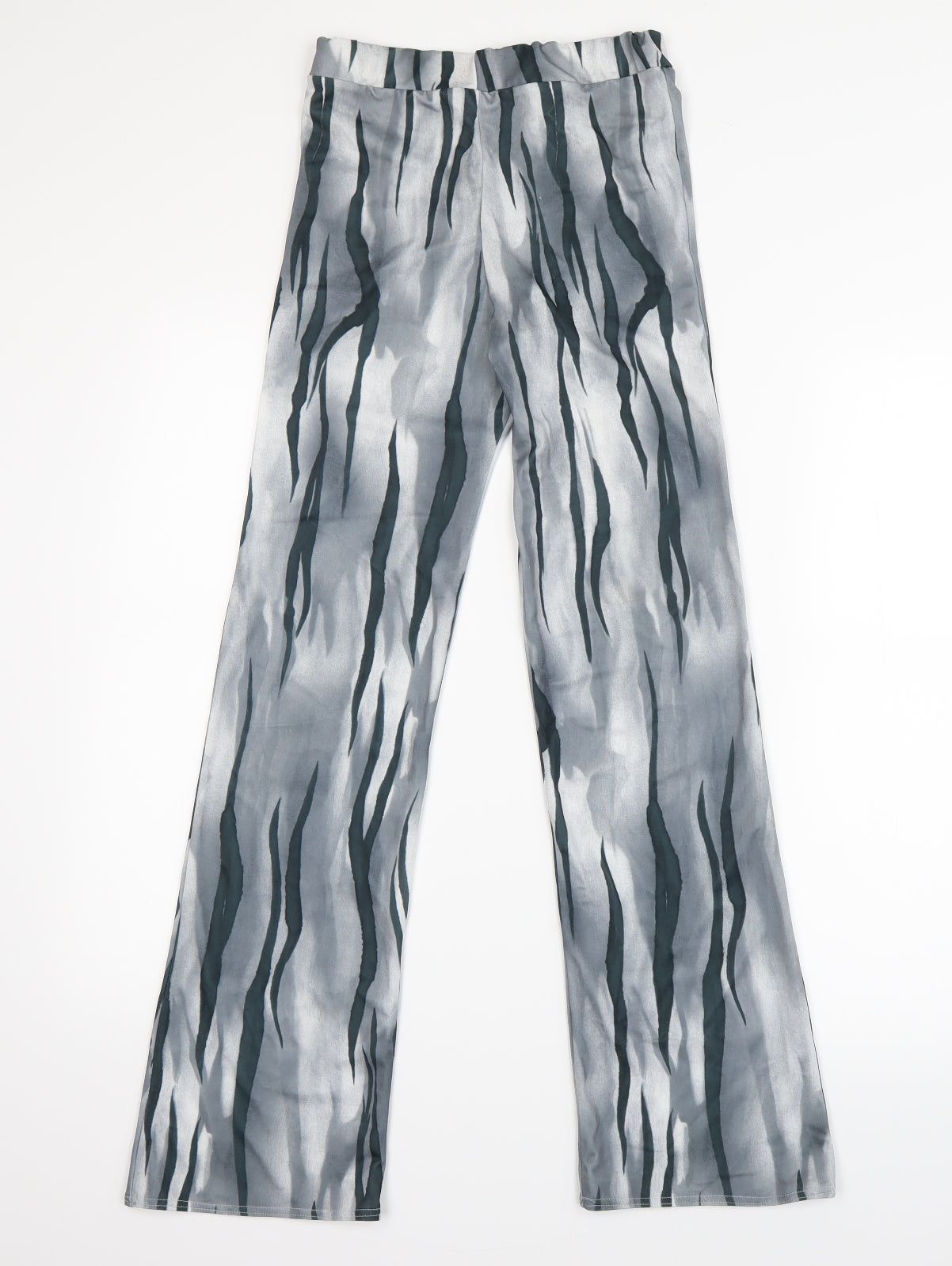 Lauren A. Smith Womens Grey Animal Print  Trousers  Size 4 L29 in