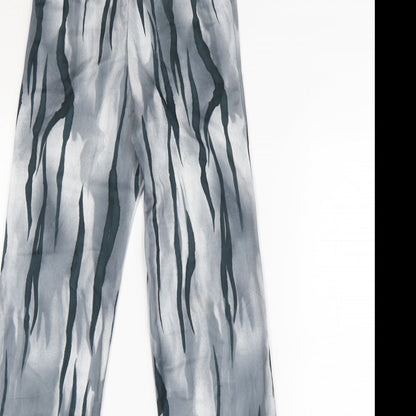 Lauren A. Smith Womens Grey Animal Print  Trousers  Size 4 L29 in