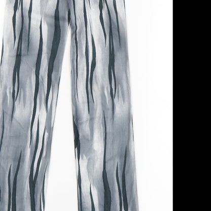 Lauren A. Smith Womens Grey Animal Print  Trousers  Size 4 L29 in
