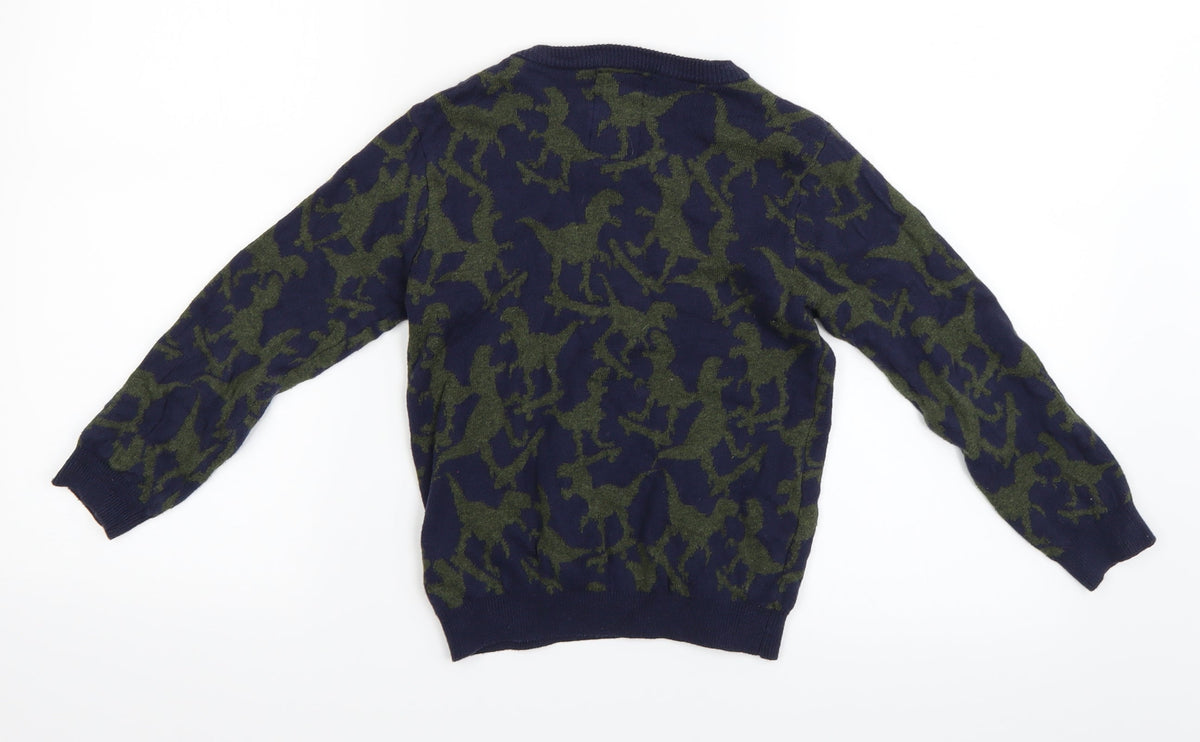 F&F Boys Blue Camouflage  Pullover Jumper