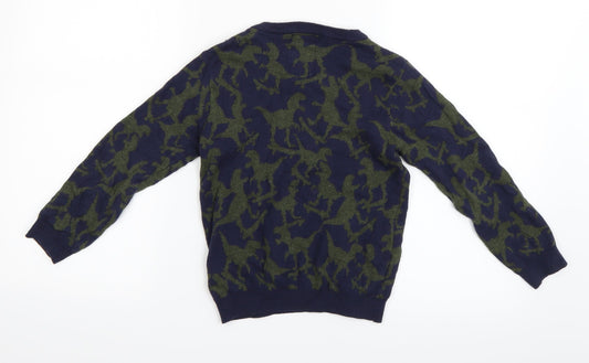 F&F Boys Blue Camouflage  Pullover Jumper