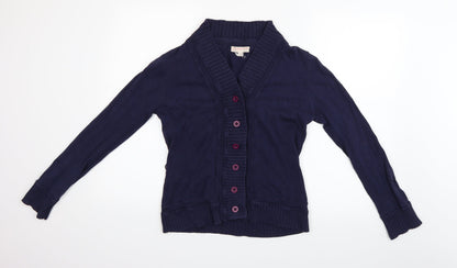 Womens UK Size L MNG Blue Cardigan Jumper