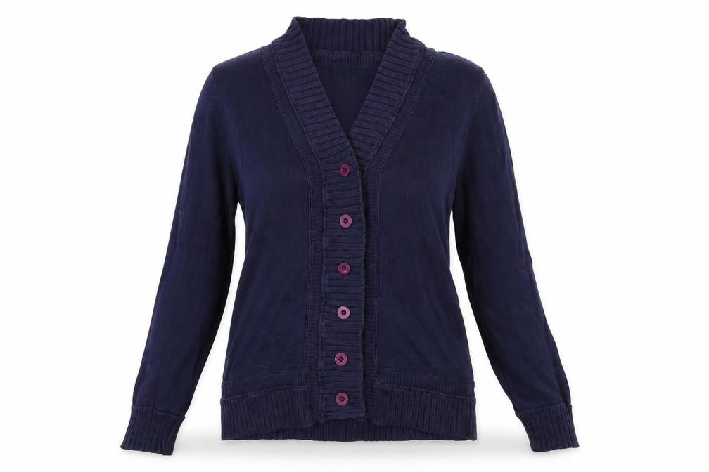 Mango Womens Blue   Cardigan Jumper Size L