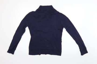 Womens UK Size L MNG Blue Cardigan Jumper