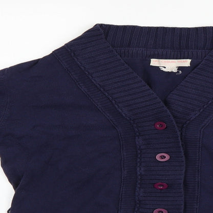 Womens UK Size L MNG Blue Cardigan Jumper