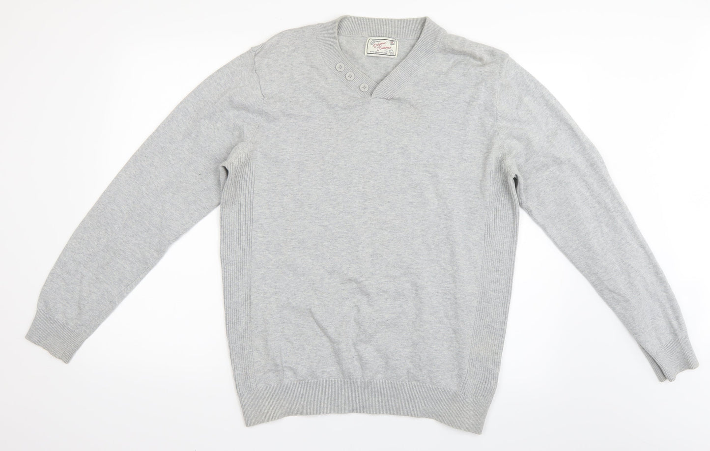 New Look Mens Grey   Henley Jumper Size XL