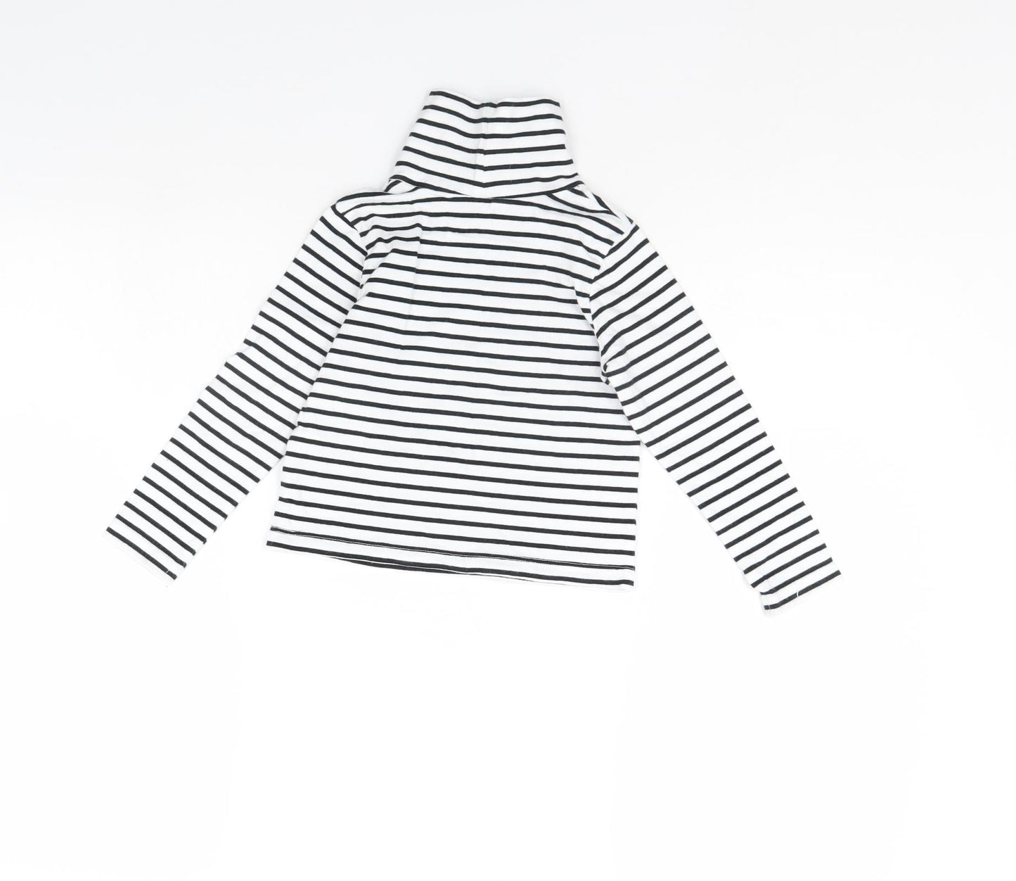George Girls Black Striped  Pullover T-Shirt Size 3 Years
