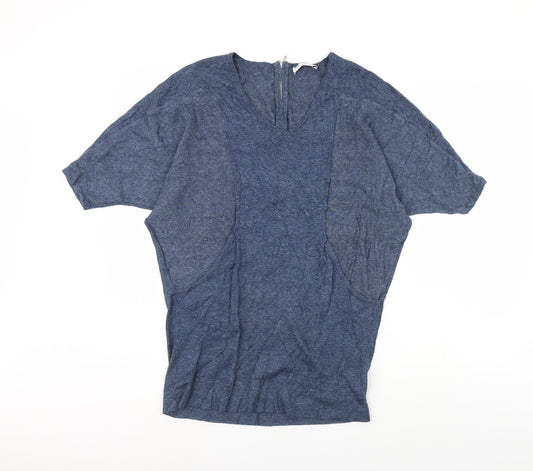 Womens UK Size 8 M&S Blue Pullover Jumper