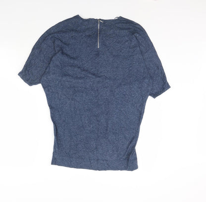Womens UK Size 8 M&S Blue Pullover Jumper