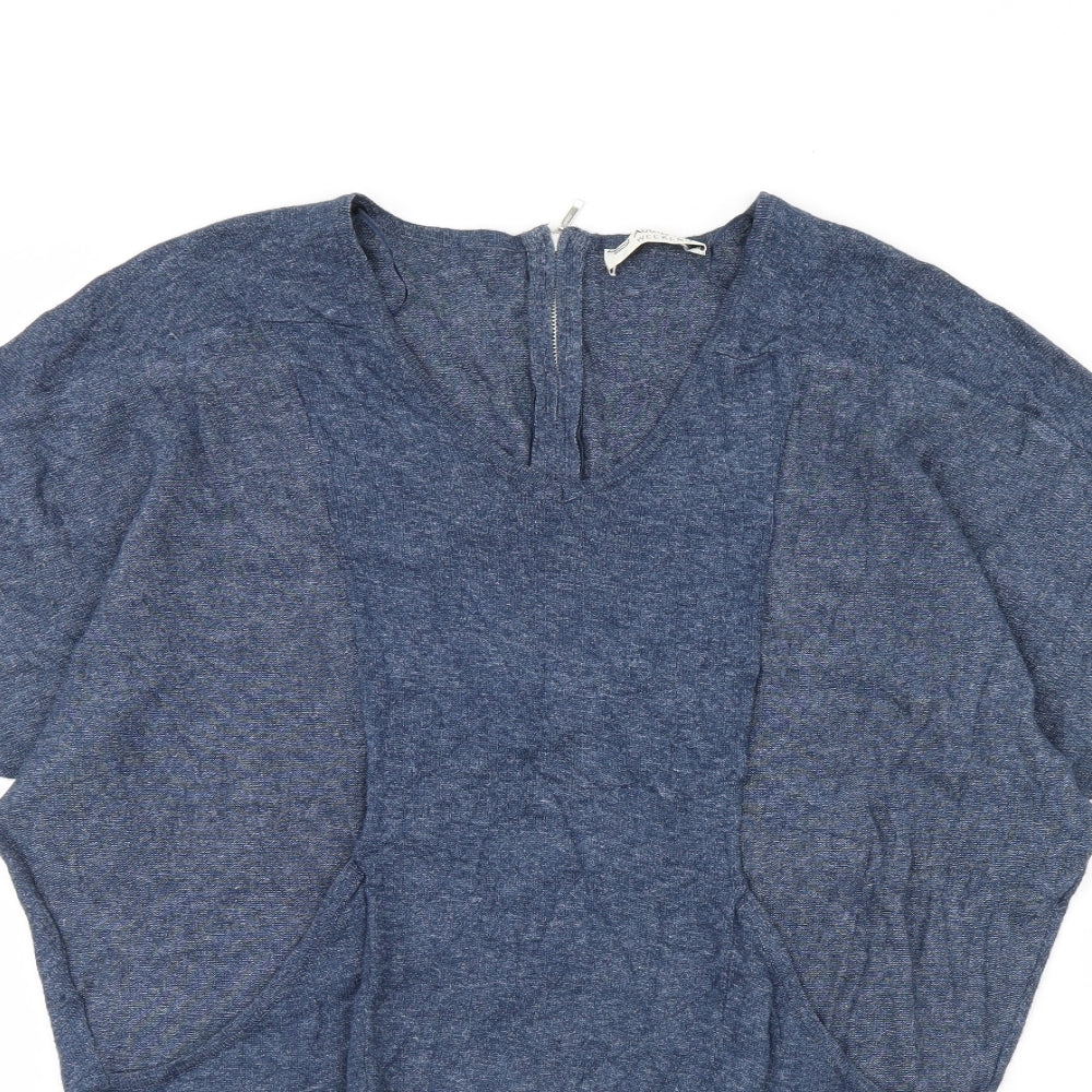 Womens UK Size 8 M&S Blue Pullover Jumper