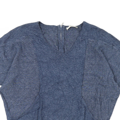 Womens UK Size 8 M&S Blue Pullover Jumper