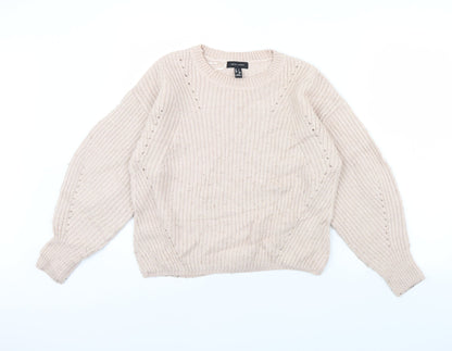 Womens UK Size S New Look Pink Pullover Jumper