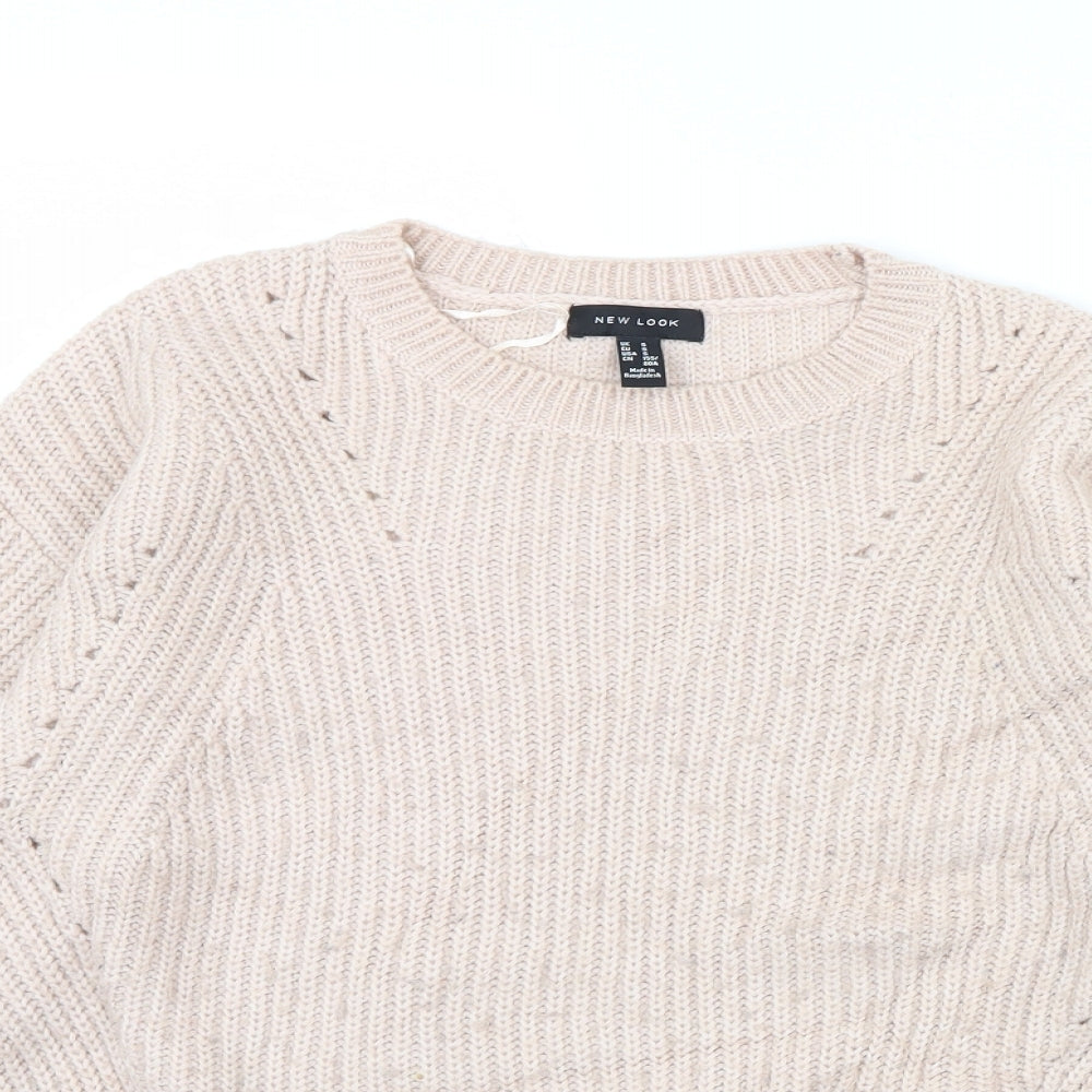 Womens UK Size S New Look Pink Pullover Jumper