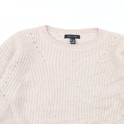 Womens UK Size S New Look Pink Pullover Jumper