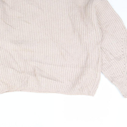 Womens UK Size S New Look Pink Pullover Jumper