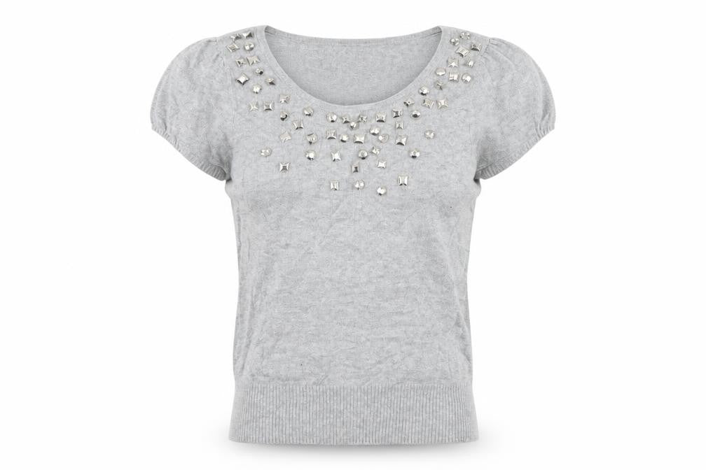 Womens UK Size 8 H&M Grey Pullover Jumper